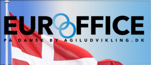 EURO-OFFICE, ET DANSK FLAG, LOGO